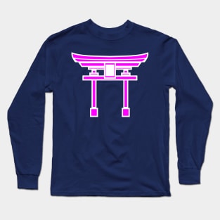 Torii gate (pink) Long Sleeve T-Shirt